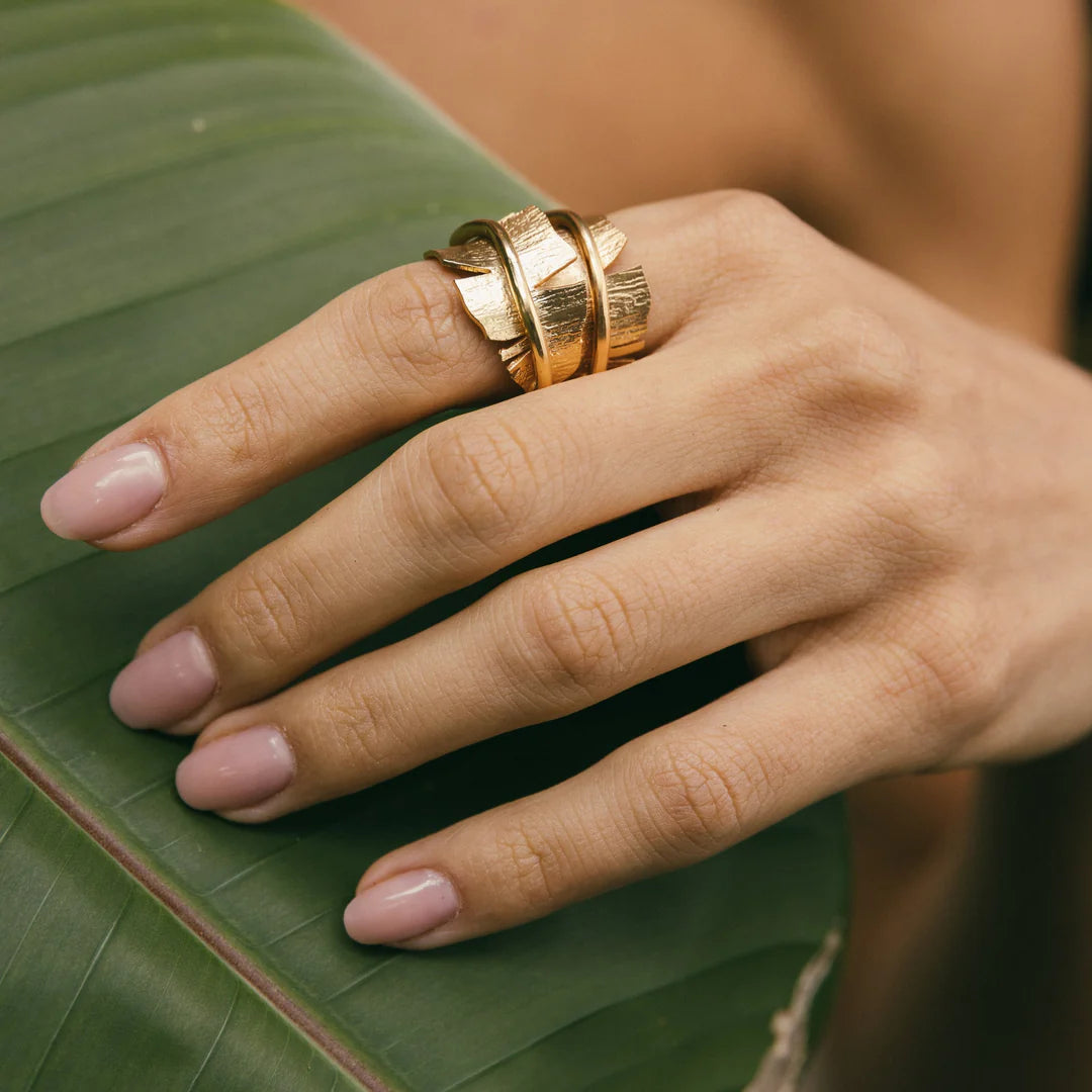 Anillo Hoja de Palma
