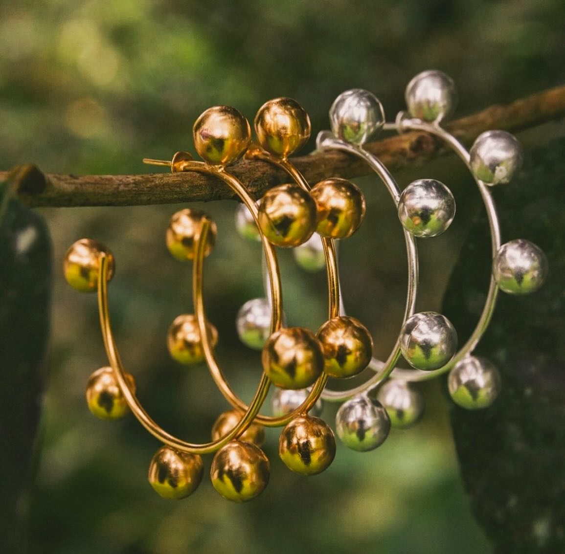 Aretes Condongas Ola de Viento